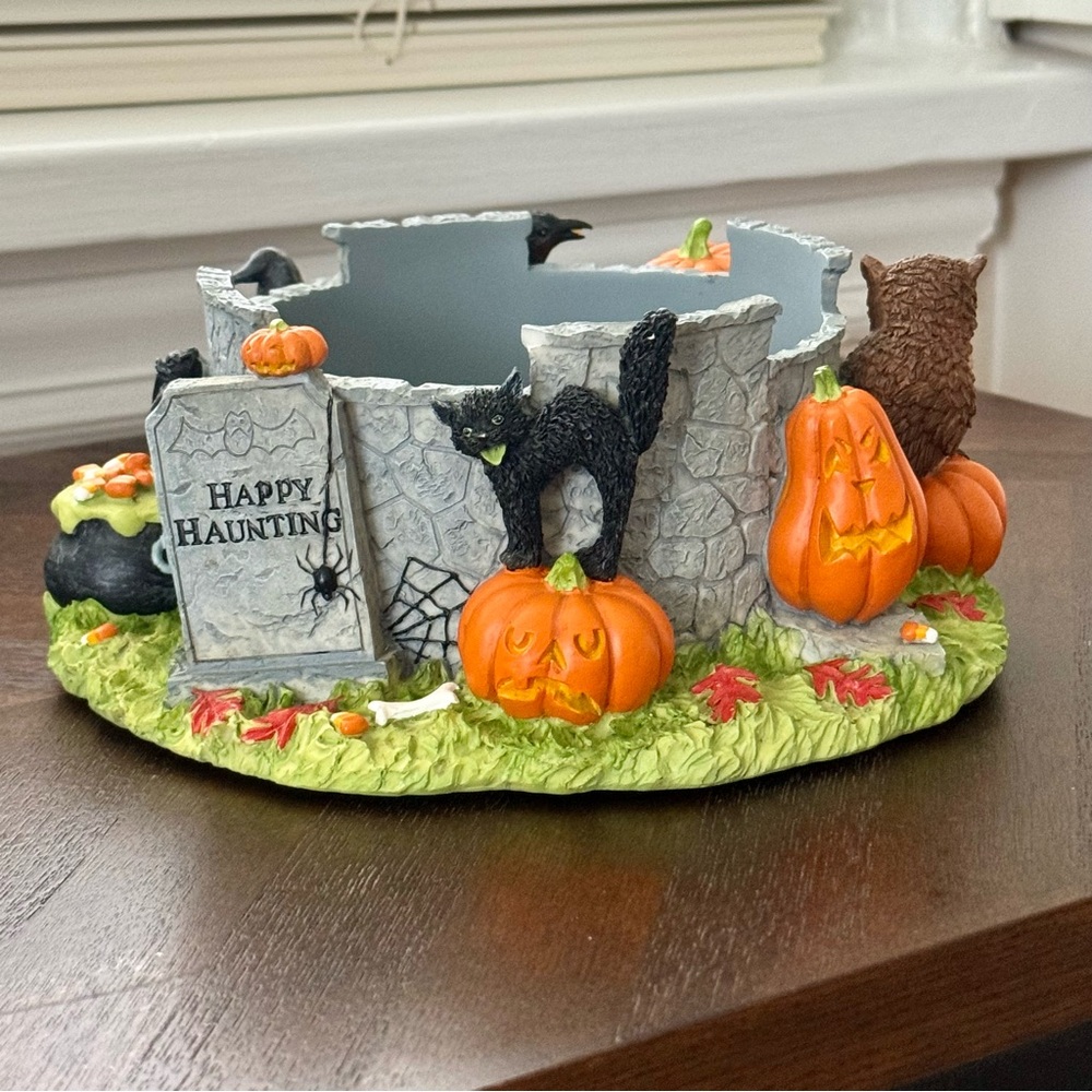 White Barn Candle Co. Halloween Graveyard Three Wick Candleholder